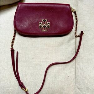 Bordeaux/Burgundy/Maroon Tory Burch Crossbody Purse